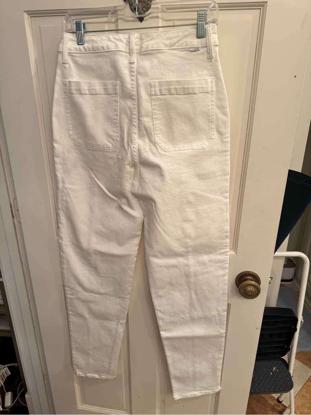 NWOT MOTHER Cream High-Rise Denim - Picture 2 of 3
